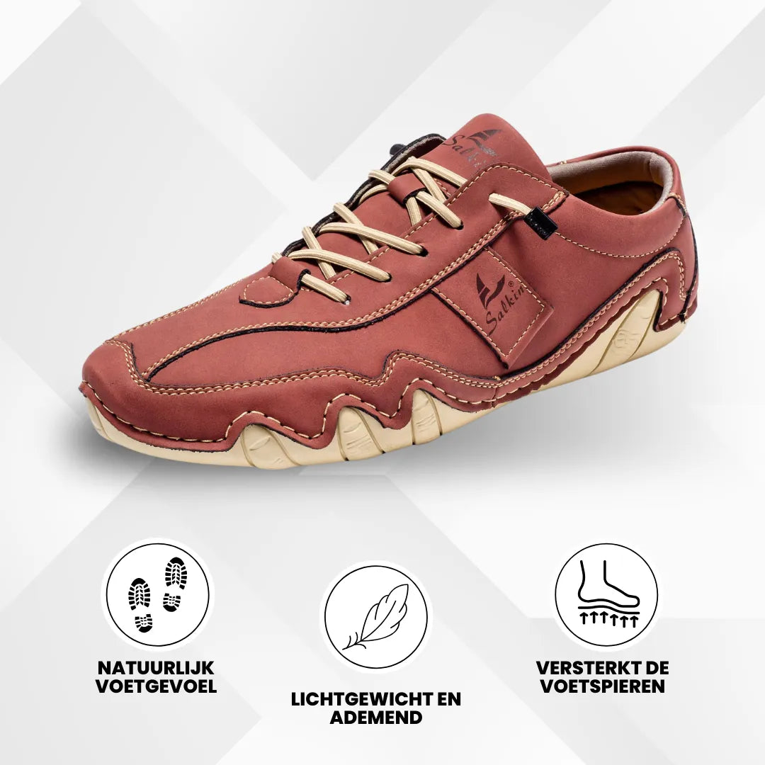 ALPACA barefoot schoenen laag model - leren, waterdicht, ademend en ergonomisch