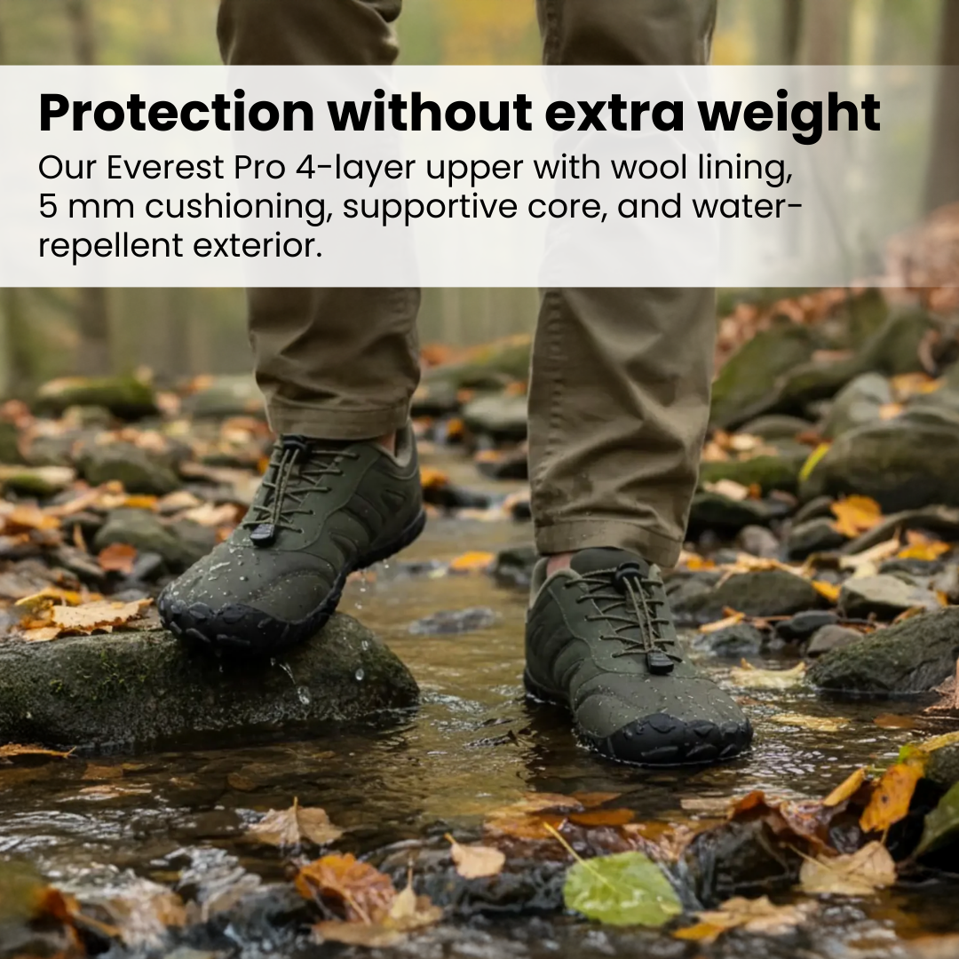 Hike Balance EVEREST PRO - Healthy & non-slip Winter barefoot shoes (Unisex)