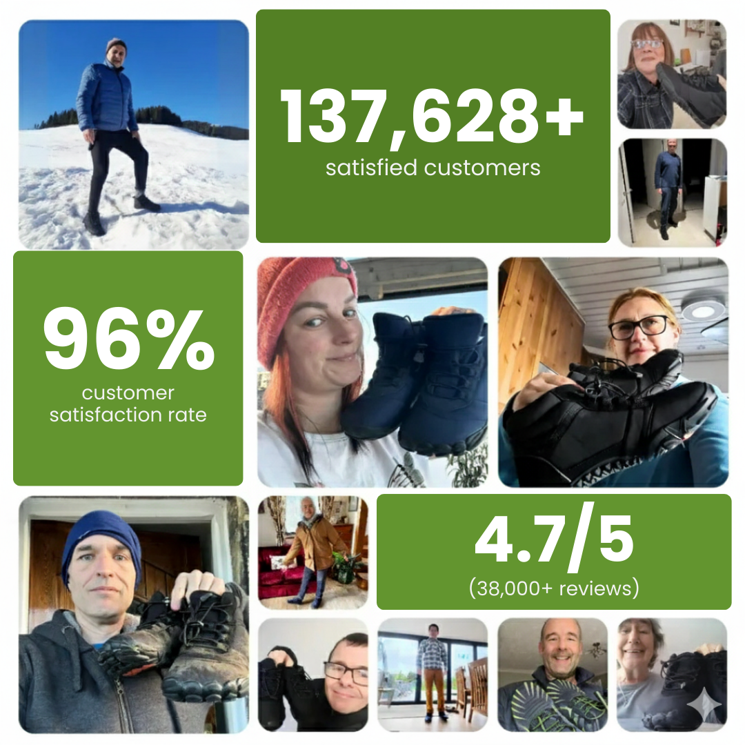 Hike Balance Polar - Healthy & non-slip Winter barefoot shoes (Unisex)